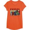 imageMarvel Avengers and SpiderMan Super Hero Real Names Retro TShirtOrange