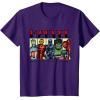 imageMarvel Avengers and SpiderMan Super Hero Real Names Retro TShirtPurple