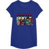 imageMarvel Avengers and SpiderMan Super Hero Real Names Retro TShirtRoyal Blue