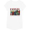 imageMarvel Avengers and SpiderMan Super Hero Real Names Retro TShirtWhite