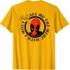 imageMarvel Comics Deadpool Classic Deadpool Pose TShirtGolden Yellow