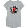 imageMarvel Comics Deadpool Classic Deadpool Pose TShirtHeather Grey