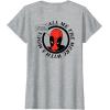 imageMarvel Comics Deadpool Classic Deadpool Pose TShirtHeather Grey