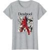 imageMarvel Comics Deadpool Classic Deadpool Pose TShirtHeather Grey