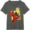 imageMarvel Comics Deadpool Minimal Face Graphic TShirtAsphalt Grey