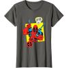 imageMarvel Comics Deadpool Minimal Face Graphic TShirtAsphalt Grey