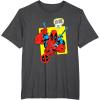 imageMarvel Comics Deadpool Minimal Face Graphic TShirtDark Heather Grey