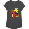 imageMarvel Comics Deadpool Minimal Face Graphic TShirtDark Heather Grey