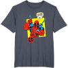 imageMarvel Comics Deadpool Minimal Face Graphic TShirtHeather Blue