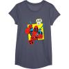 imageMarvel Comics Deadpool Minimal Face Graphic TShirtHeather Blue
