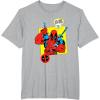 imageMarvel Comics Deadpool Minimal Face Graphic TShirtHeather Grey