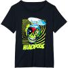 imageMarvel Comics Deadpool Neon Swirl Zombie Skull TShirtBlack