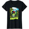 imageMarvel Comics Deadpool Neon Swirl Zombie Skull TShirtBlack
