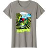 imageMarvel Comics Deadpool Neon Swirl Zombie Skull TShirtSlate Grey