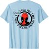 imageMarvel Comics Deadpool Retro Comic Shout TShirtBaby Blue