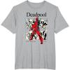 imageMarvel Comics Deadpool Retro Comic Shout TShirtHeather Grey