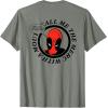 imageMarvel Comics Deadpool Retro Comic Shout TShirtOlive Heather