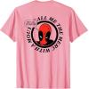 imageMarvel Comics Deadpool Retro Comic Shout TShirtPink