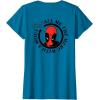 imageMarvel Comics Deadpool Retro Comic Shout TShirtSapphire Blue