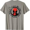 imageMarvel Comics Deadpool Retro Comic Shout TShirtSlate Grey