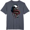 imageMarvel Comics Retro Classic Venom Chest Burst Big Face TShirtHeather Blue