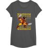 imageMarvel Cosmic Invasion Game Wolverine Retro Pixel Graphics TShirtAsphalt Grey