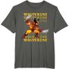 imageMarvel Cosmic Invasion Game Wolverine Retro Pixel Graphics TShirtAsphalt Grey