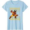 imageMarvel Cosmic Invasion Game Wolverine Retro Pixel Graphics TShirtBaby Blue