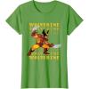 imageMarvel Cosmic Invasion Game Wolverine Retro Pixel Graphics TShirtGrass Green