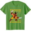 imageMarvel Cosmic Invasion Game Wolverine Retro Pixel Graphics TShirtGrass Green