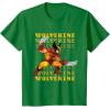 imageMarvel Cosmic Invasion Game Wolverine Retro Pixel Graphics TShirtKelly Green