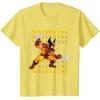 imageMarvel Cosmic Invasion Game Wolverine Retro Pixel Graphics TShirtLemon Yellow