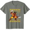 imageMarvel Cosmic Invasion Game Wolverine Retro Pixel Graphics TShirtOlive Heather
