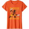 imageMarvel Cosmic Invasion Game Wolverine Retro Pixel Graphics TShirtOrange