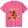imageMarvel Cosmic Invasion Game Wolverine Retro Pixel Graphics TShirtPink Heather