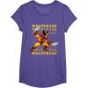 imageMarvel Cosmic Invasion Game Wolverine Retro Pixel Graphics TShirtPurple Heather