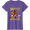 imageMarvel Cosmic Invasion Game Wolverine Retro Pixel Graphics TShirtPurple Heather