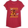 imageMarvel Cosmic Invasion Game Wolverine Retro Pixel Graphics TShirtRed Heather