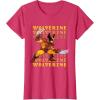 imageMarvel Cosmic Invasion Game Wolverine Retro Pixel Graphics TShirtRed Heather