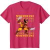 imageMarvel Cosmic Invasion Game Wolverine Retro Pixel Graphics TShirtRed Heather