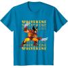 imageMarvel Cosmic Invasion Game Wolverine Retro Pixel Graphics TShirtSapphire Blue