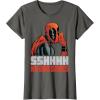 imageMarvel Deadpool SSHHHH No One Cares Whisper TShirtAsphalt Grey