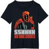 imageMarvel Deadpool SSHHHH No One Cares Whisper TShirtBlack