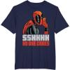 imageMarvel Deadpool SSHHHH No One Cares Whisper TShirtNavy Blue