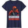 imageMarvel Deadpool SSHHHH No One Cares Whisper TShirtNavy Blue