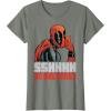 imageMarvel Deadpool SSHHHH No One Cares Whisper TShirtOlive Heather