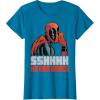 imageMarvel Deadpool SSHHHH No One Cares Whisper TShirtSapphire Blue