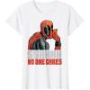 imageMarvel Deadpool SSHHHH No One Cares Whisper TShirtWhite