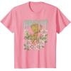 imageMarvel Guardians Of The Galaxy Groot Floral Dance Poster TShirtPink