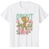 imageMarvel Guardians Of The Galaxy Groot Floral Dance Poster TShirtWhite